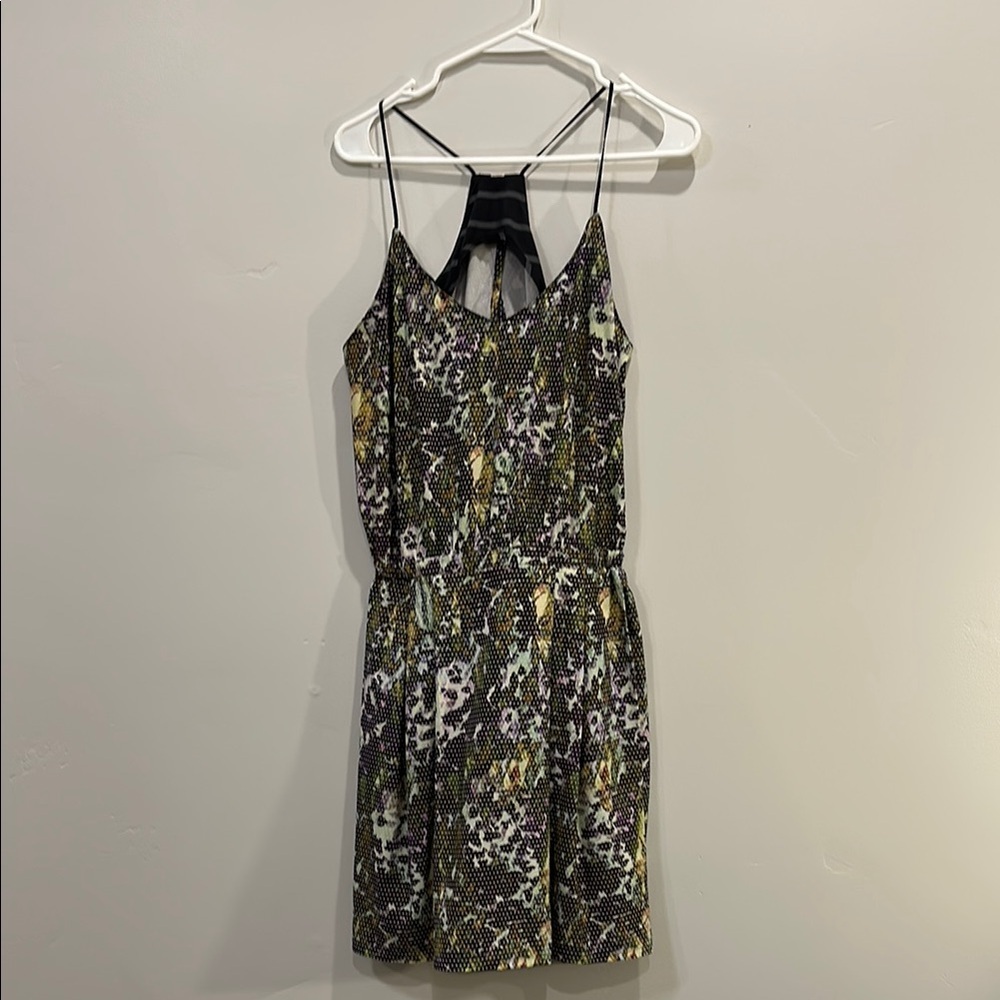 Lululemon Athletica Multicolored Mini Tennis Sundress Sleeveless Halter. Size 8.
